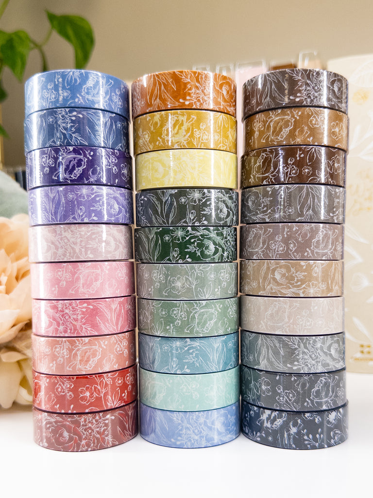 Floral Bloom Washi Bundle | Solid