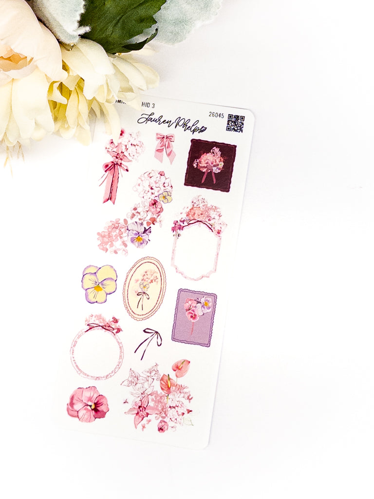Blooming Collection | Orchid Deco Sticker Sheet