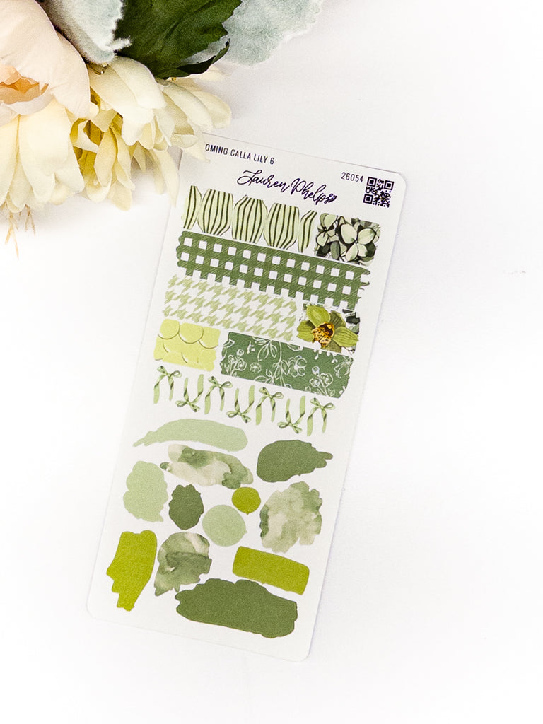 Blooming Collection | Calla Lily Deco Sticker Sheet