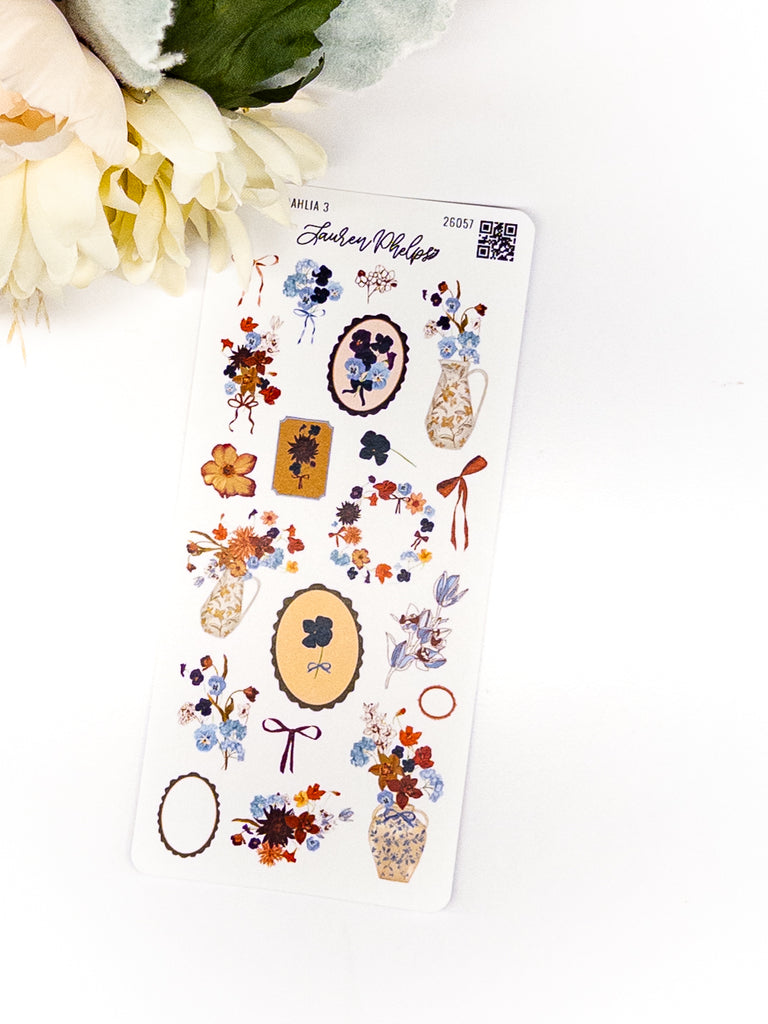 Blooming Collection | Dahlia Deco Sticker Sheet