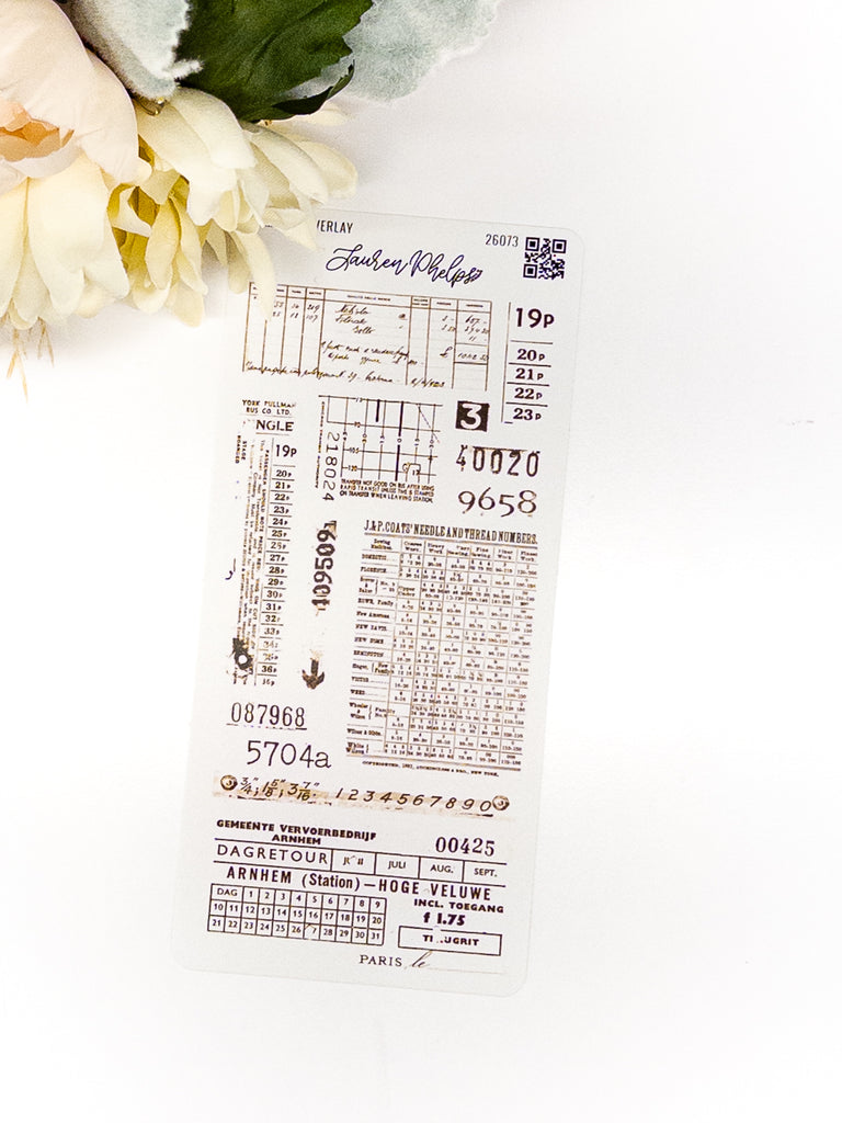 Number Overlays | Brown