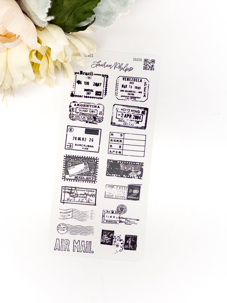 Air Mail Seals | Black