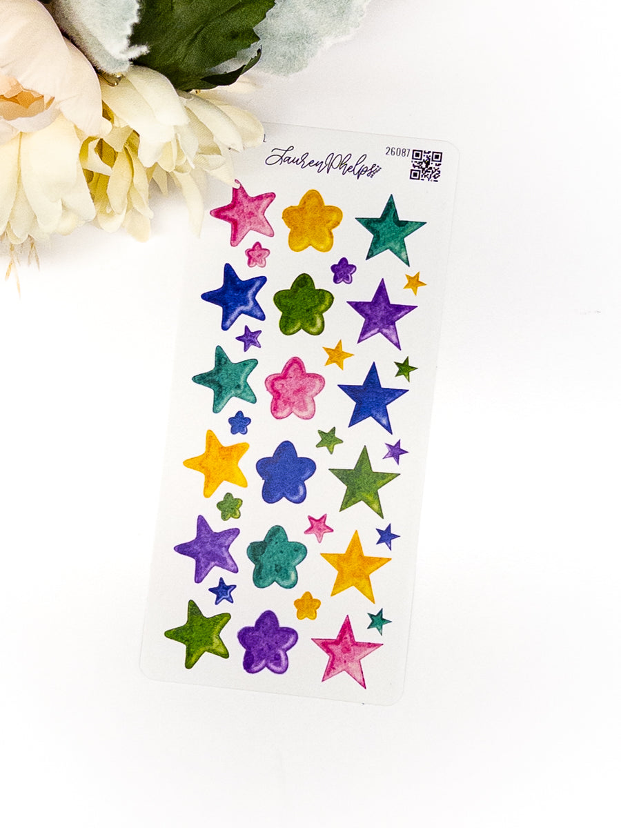 Bubble Stars Deco Sticker Sheet – Lauren Phelps Designs