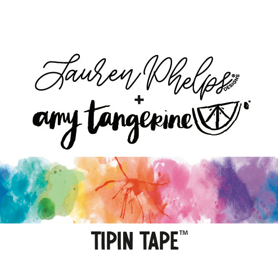 LPD x Amy Tangerine TipIn Tape™ Collaboration | Watercolor Rainbow Matte PET Tape