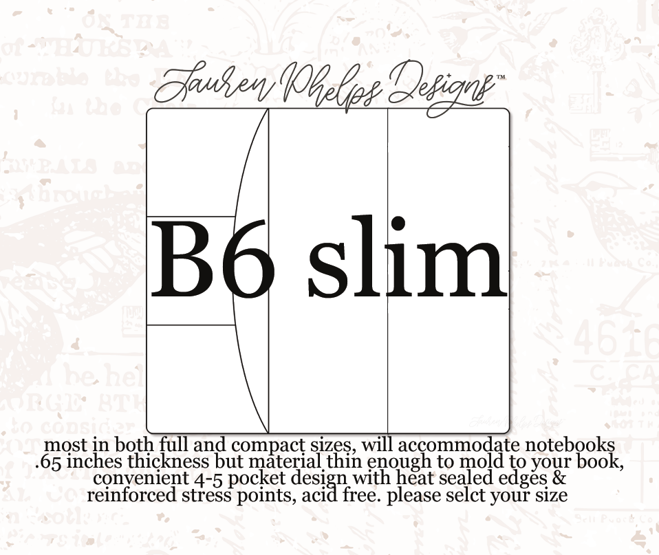 Clear Soft Vinyl Notebook Cover with pockets | Now in 13 sizes