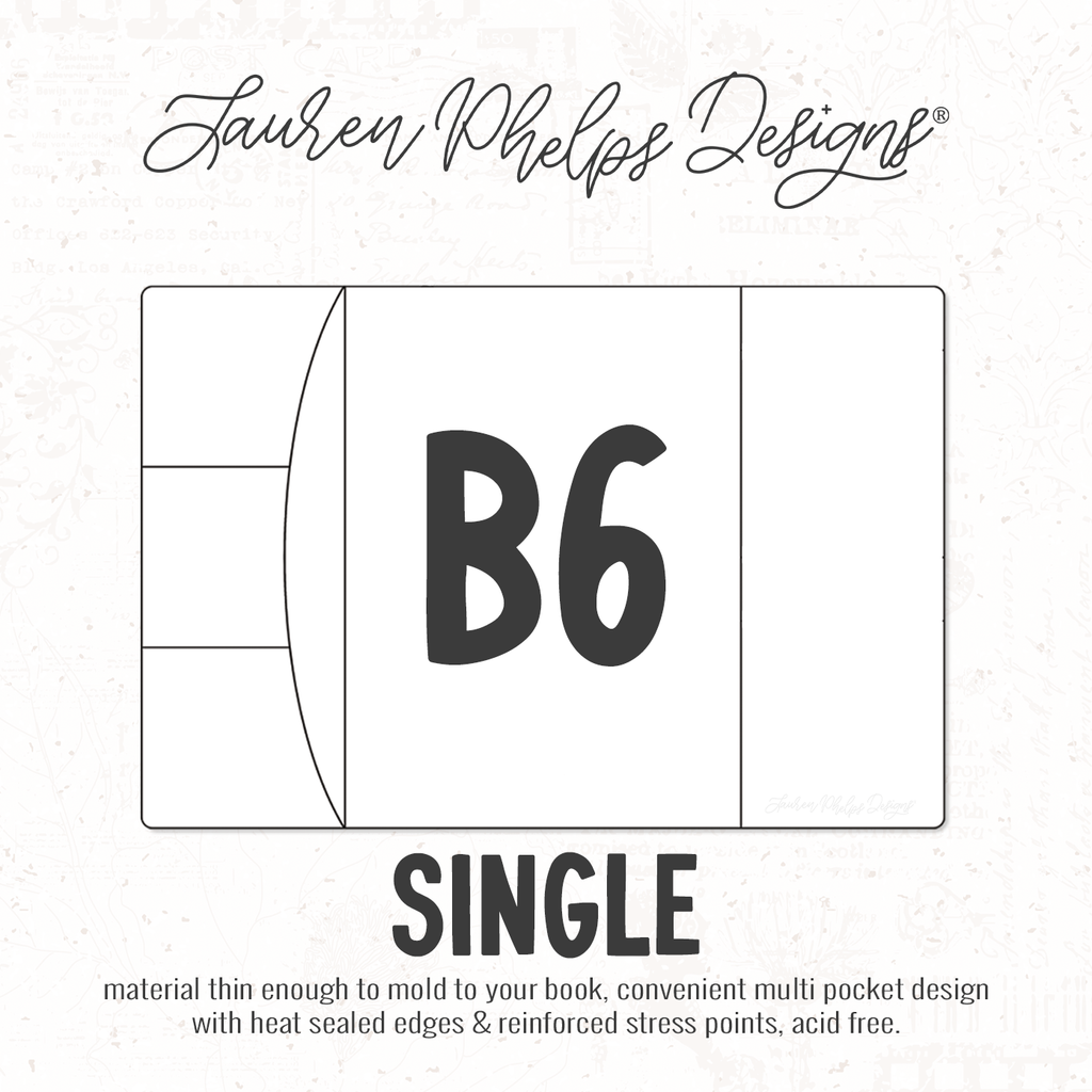 B6 | Clear Soft Vinyl Notebook Cover | 3 sizes