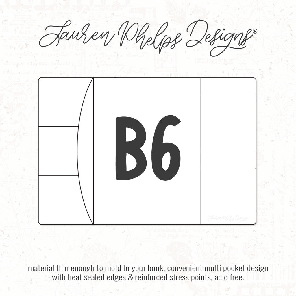 B6 | Clear Soft Vinyl Notebook Cover | 3 sizes