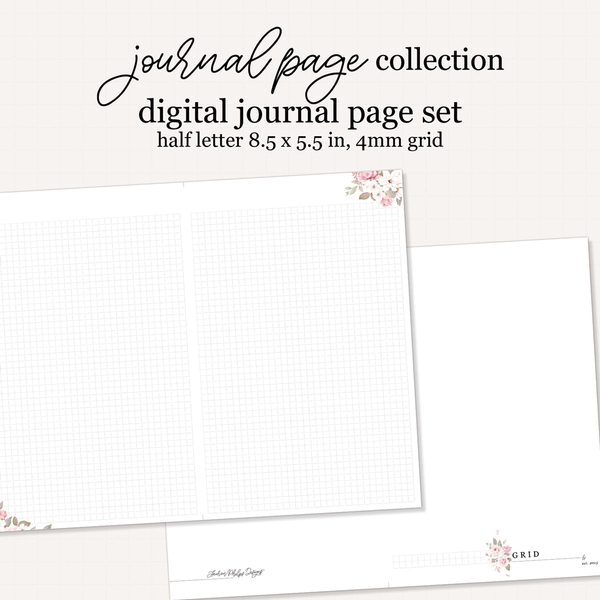 Digital Grand Park Way Journal Page Set