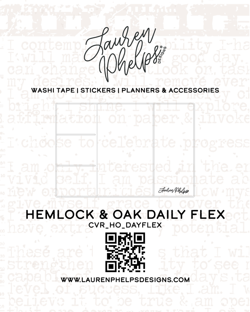 H&O A5+ Daily | Clear Soft Vinyl Notebook Cover | Hemlock & Oak ONLY