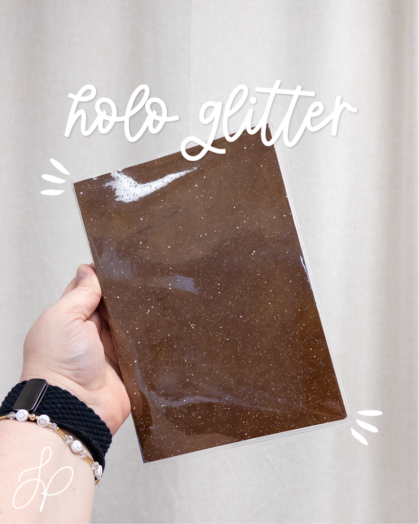Holographic Glitter Planner Cover