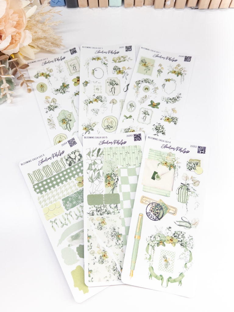Blooming Collection | Cally Lily Sticker Bundle | set of 6