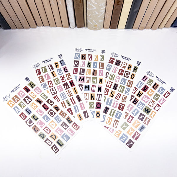 Ransom Letters Neutral | Set of 5