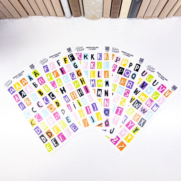 Ransom Letters Bright | Set of 5