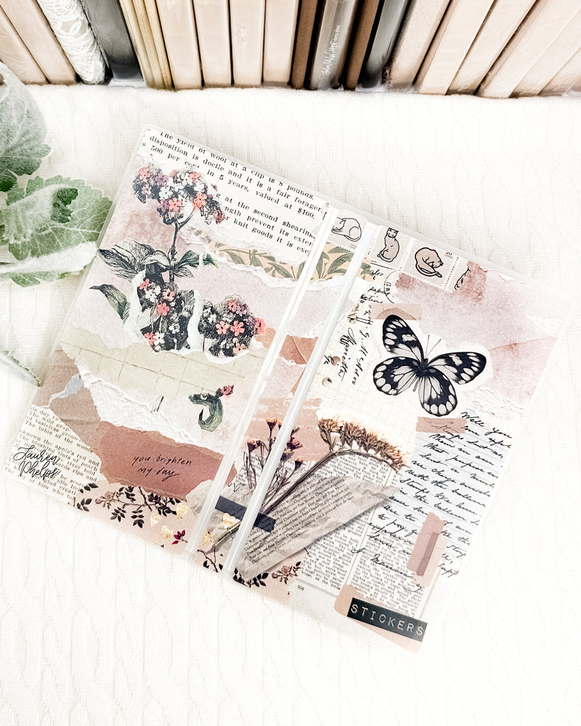 Butterfly Junk Journal Sticker Storage Album
