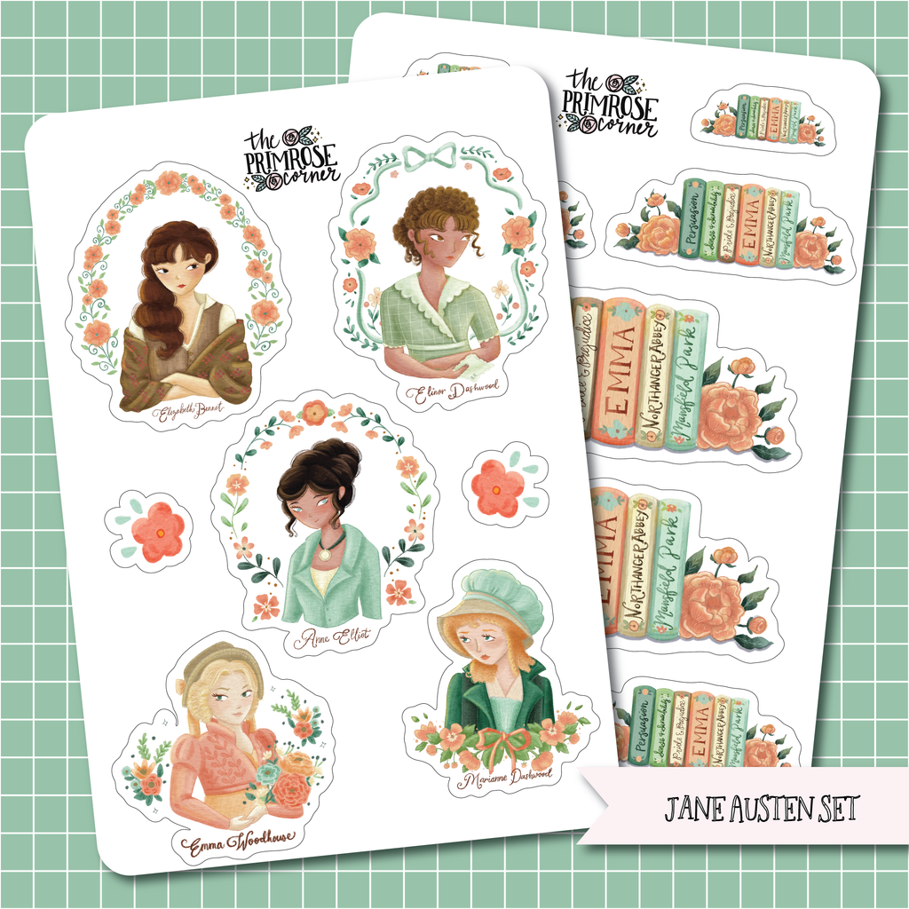 THE PRIMROSE CORNER || Jane Austen Collection Set of 2