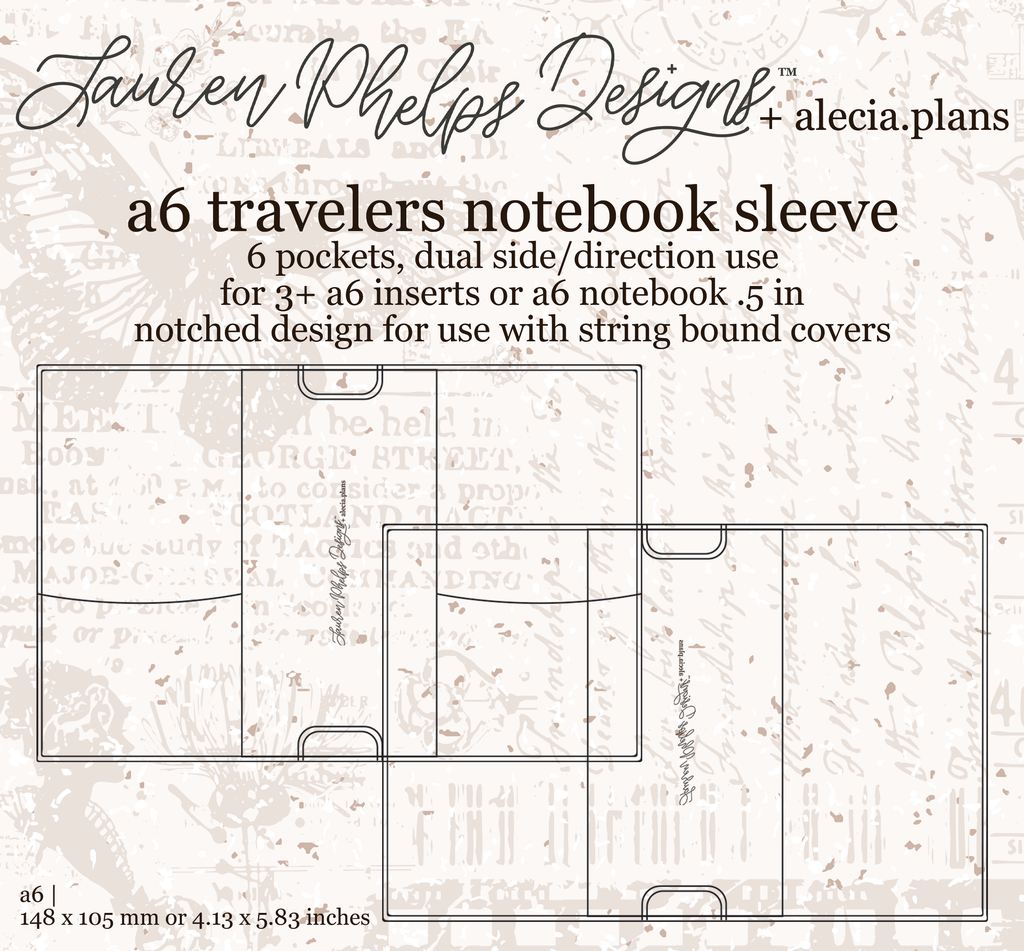 A6 Clear Vinyl Travelers Notebook Sleeve