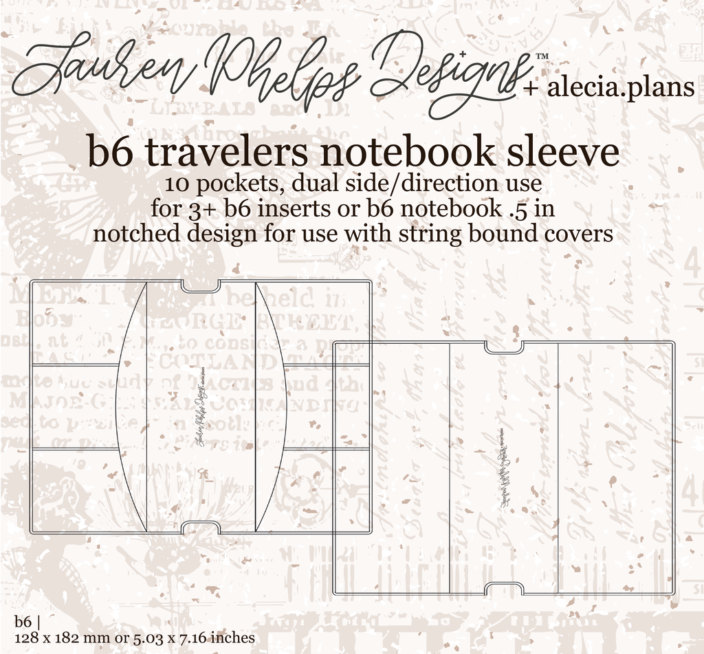 B6 Clear Vinyl Travelers Notebook Sleeve