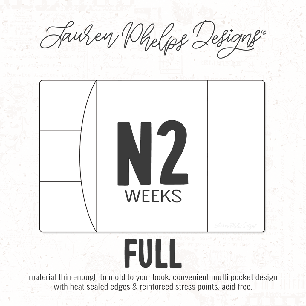 N2 Weeks | Clear Soft Vinyl Notebook Cover | 2 Sizes