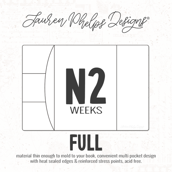 N2 Weeks | Clear Soft Vinyl Notebook Cover | 2 Sizes