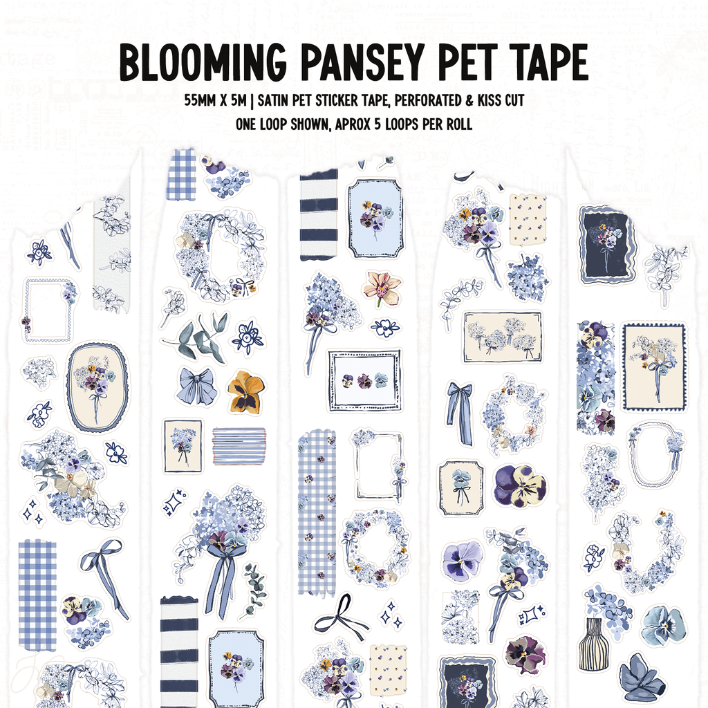 Blooming | Pansey Satin P.E.T. Tape 55mm