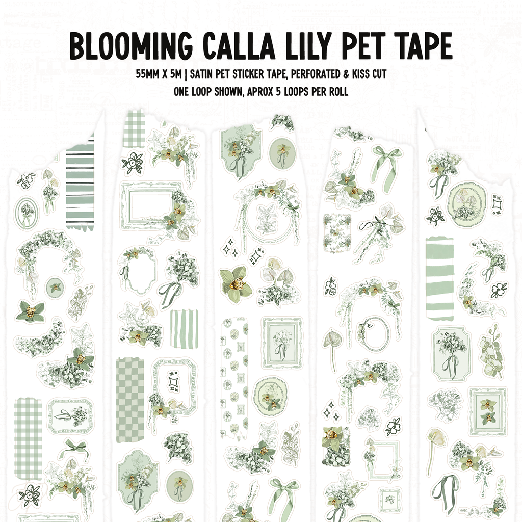 Blooming | Calla Lily Satin P.E.T. Tape 55mm