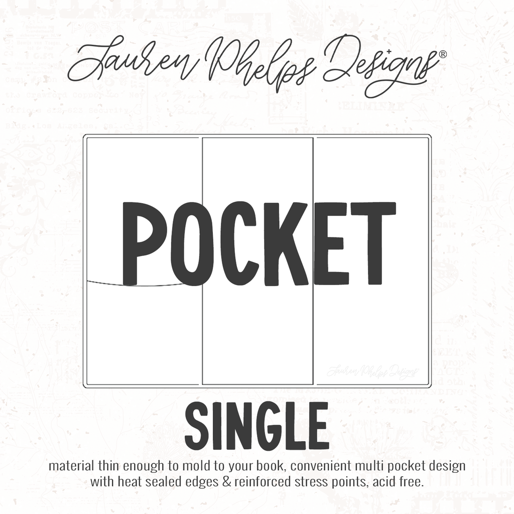 Pocket | Clear Soft Vinyl Notebook Cover | 3 sizes