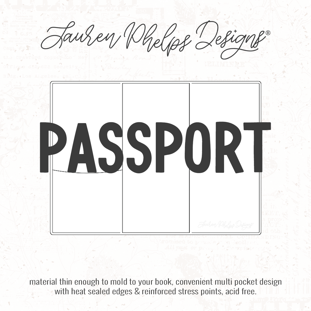 Passport | Clear Soft Vinyl Notebook Cover | 3 sizes