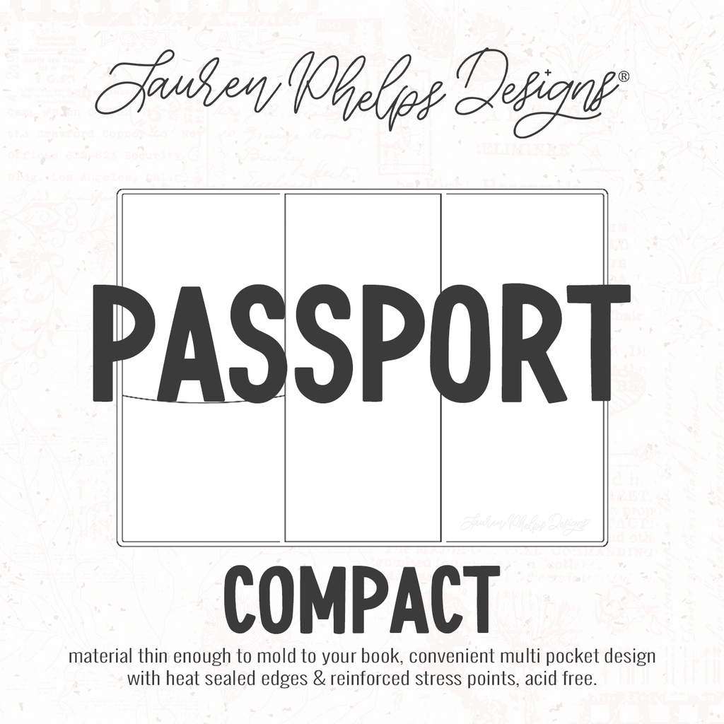 Passport | Clear Soft Vinyl Notebook Cover | 3 sizes