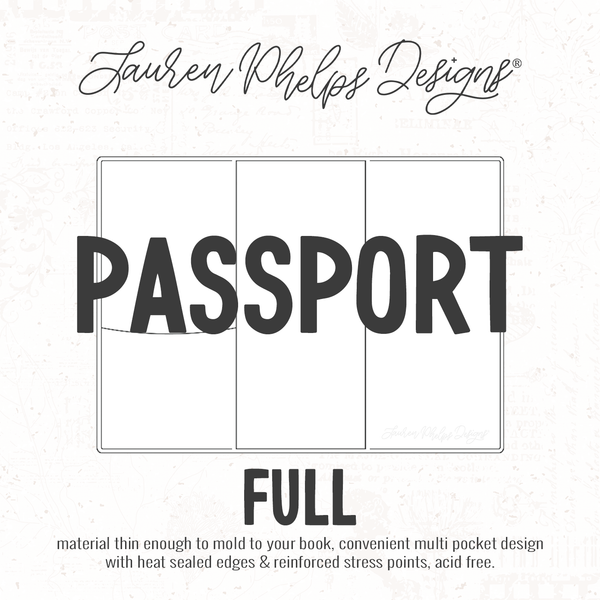 Passport | Clear Soft Vinyl Notebook Cover | 3 sizes