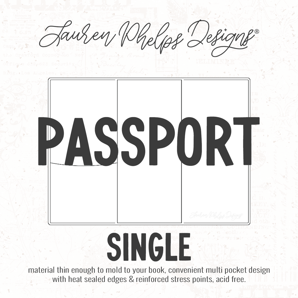 Passport | Clear Soft Vinyl Notebook Cover | 3 sizes