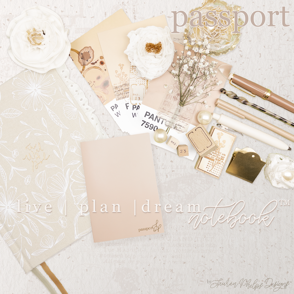 Passport Travelers Live | Plan | Dream™ Notebook by Lauren Phelps Designs