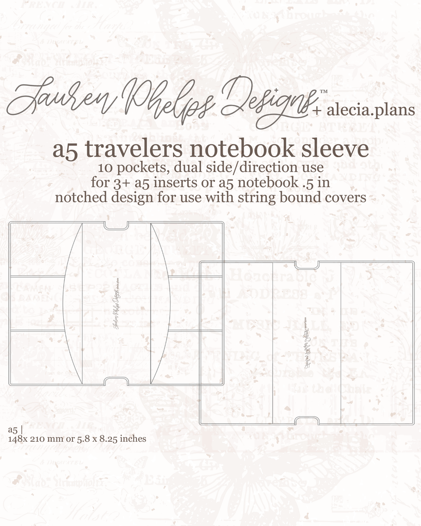 A5 Travelers Notebook Sleeve