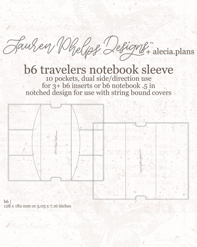 how to get air out of card sleeves B6 Clear Vinyl Travelers Notebook Sleeve – Lauren Phelps Designs