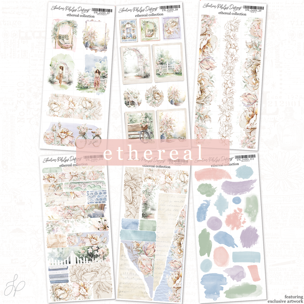 Ethereal Collection | Journaling Bundle | Sheets 7-12