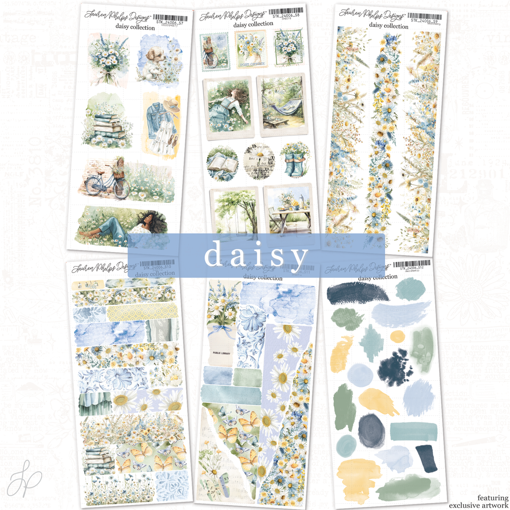 Daisy Collection | Journaling Bundle  | Sheets 7-12