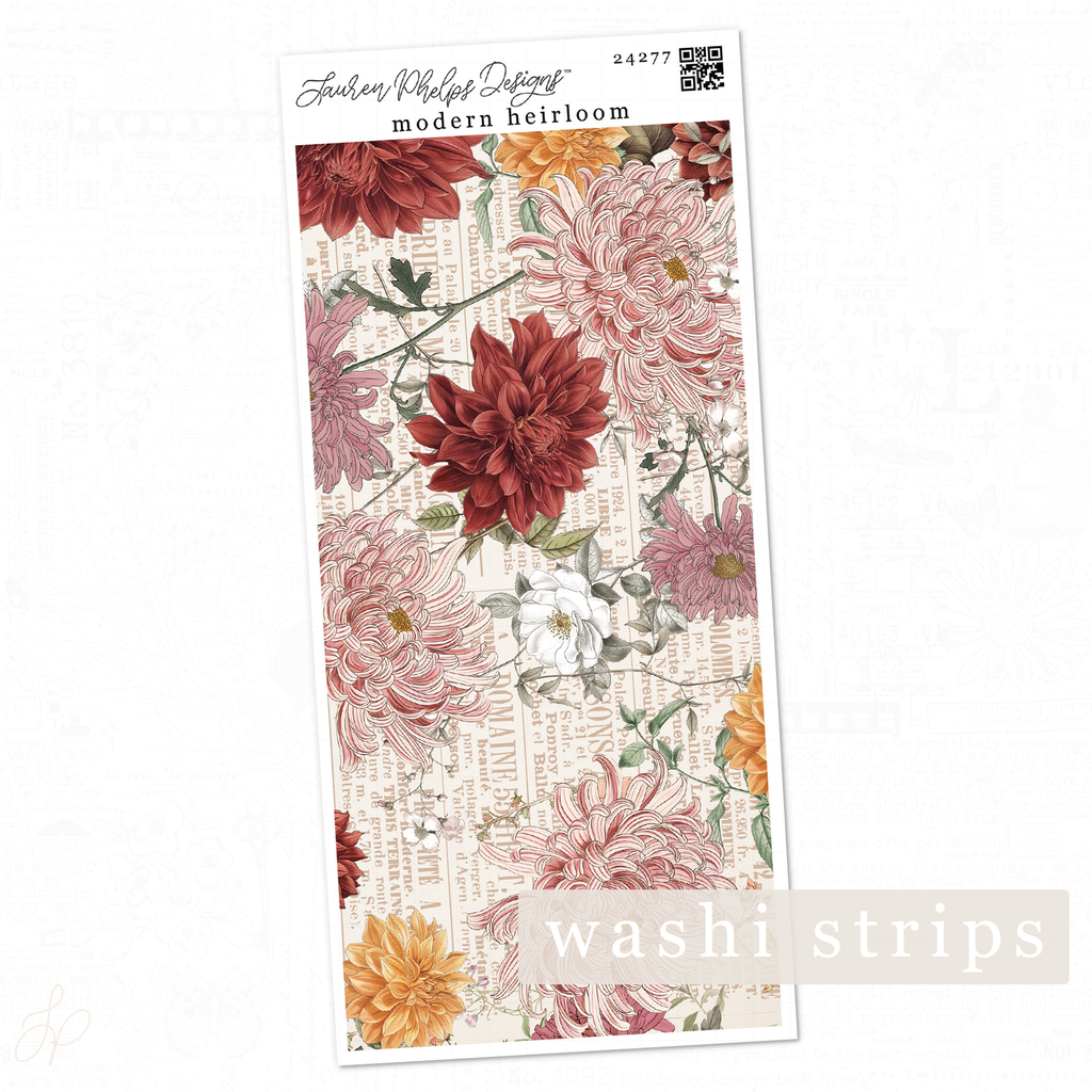 Modern Heirloom | Botanical Reverie Washi Strips 1