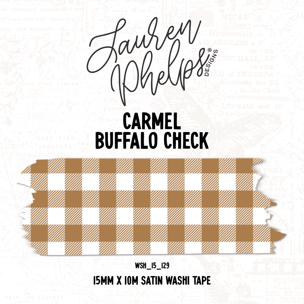 Carmel | Buffalo Check 15mm washi