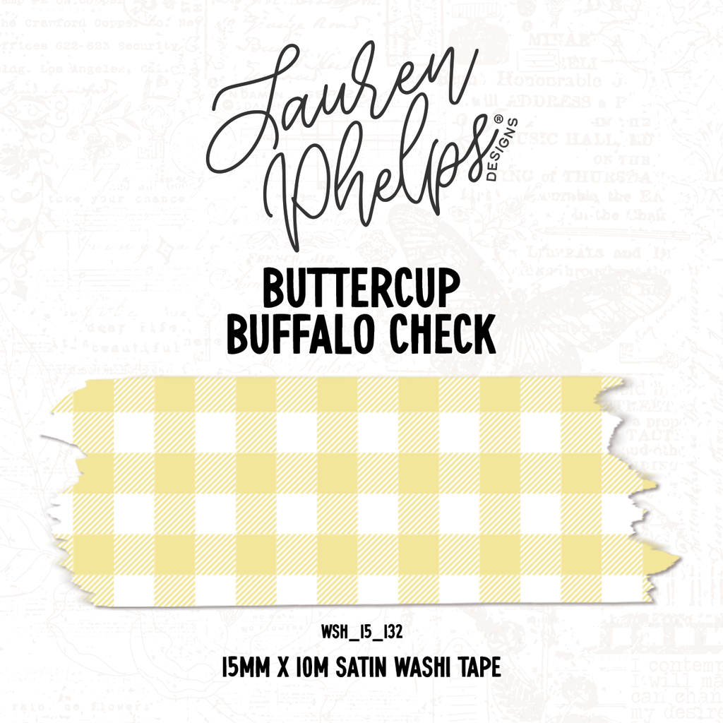 Buttercup | Buffalo Check 15mm washi