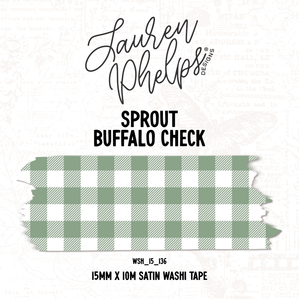 Sprout | Buffalo Check 15mm washi