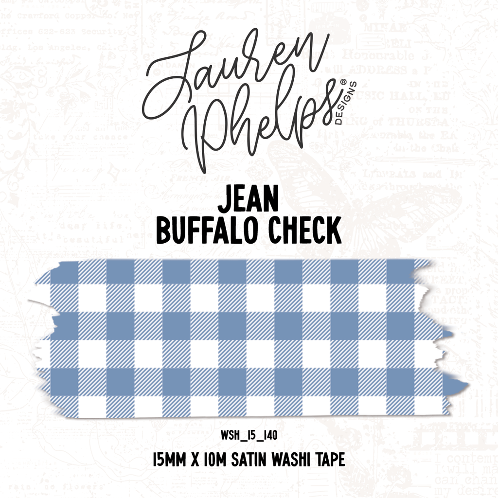 Jean | Buffalo Check 15mm washi