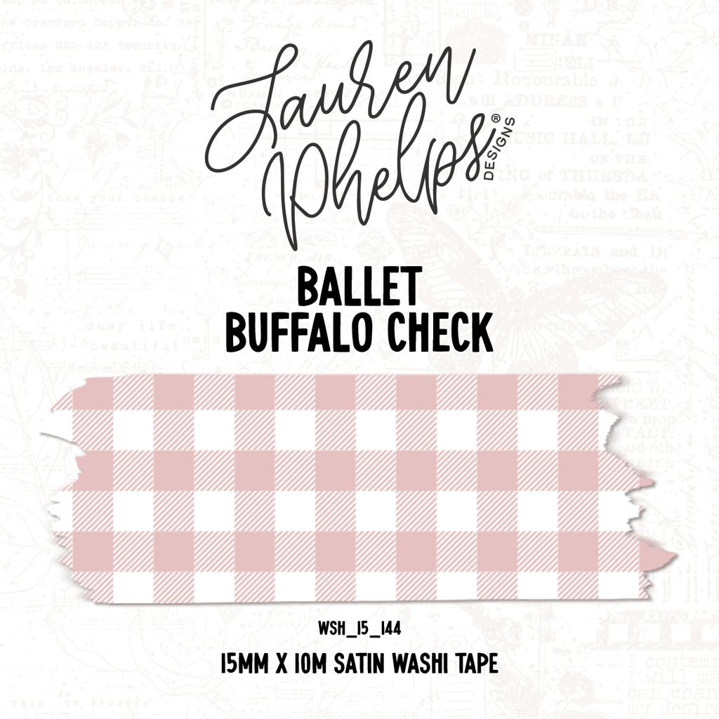 Ballet | Buffalo Check 15mm washi