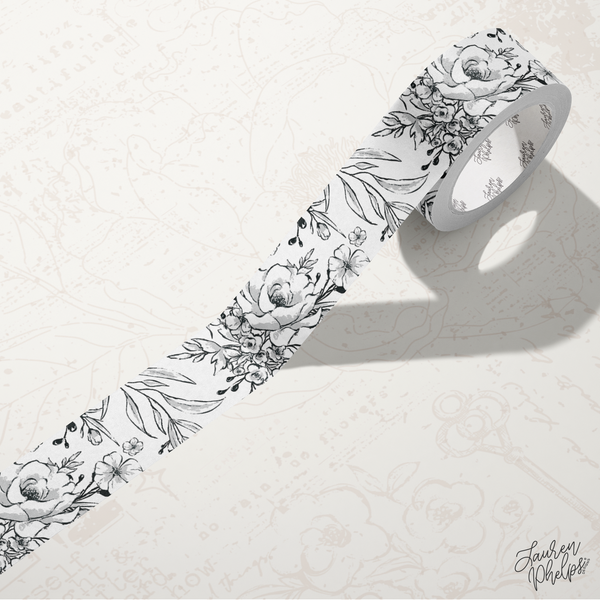 Ash | Floral Bloom 15mm washi