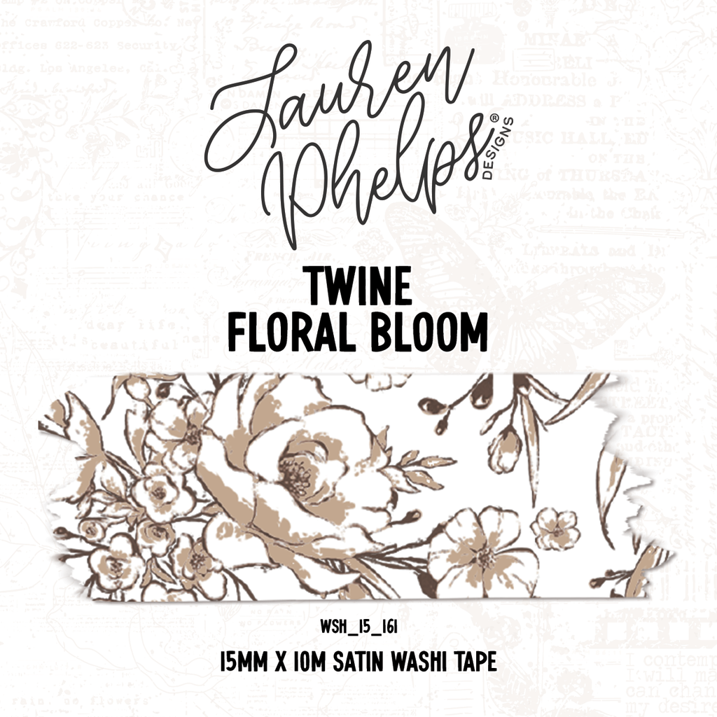 Twine | Floral Bloom 15mm washi