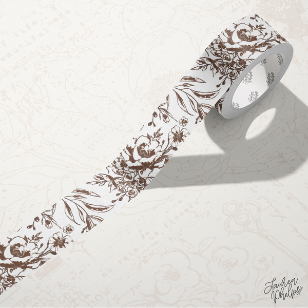 Gingerbread | Floral Bloom 15mm washi