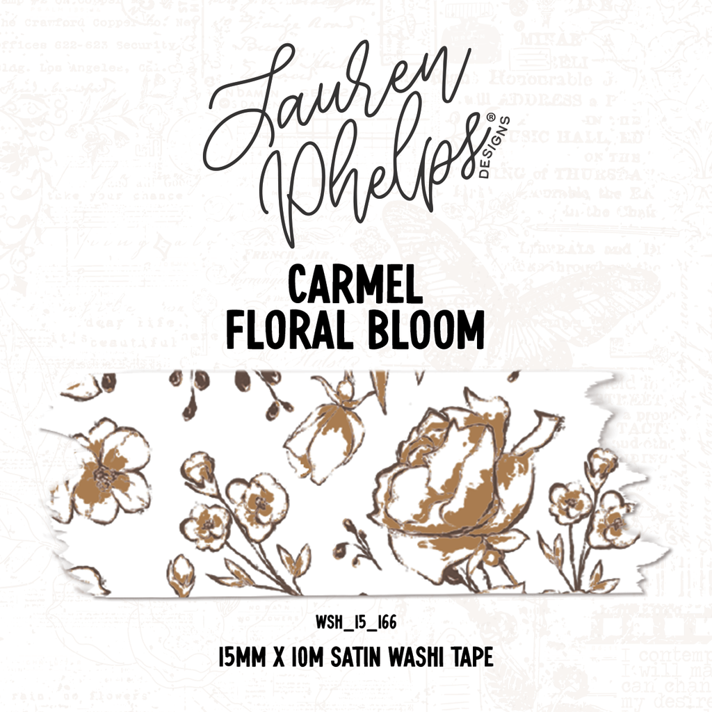 Carmel | Floral Bloom 15mm washi