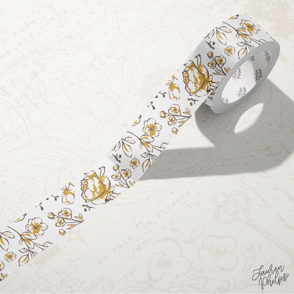 Amber | Floral Bloom 15mm washi