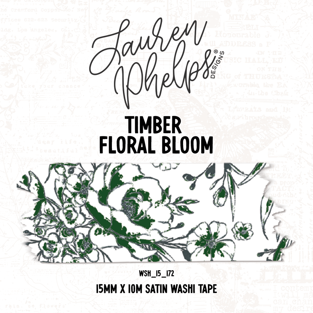 Timber | Floral Bloom 15mm washi
