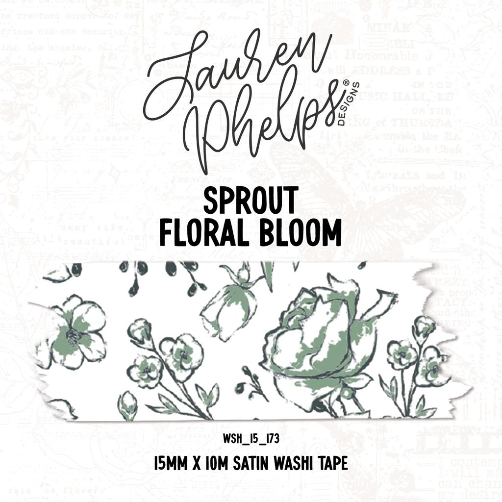 Sprout | Floral Bloom 15mm washi