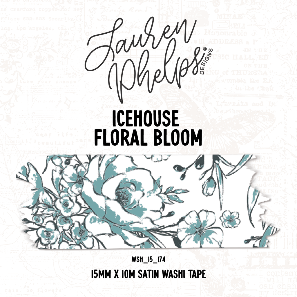 Icehouse | Floral Bloom 15mm washi