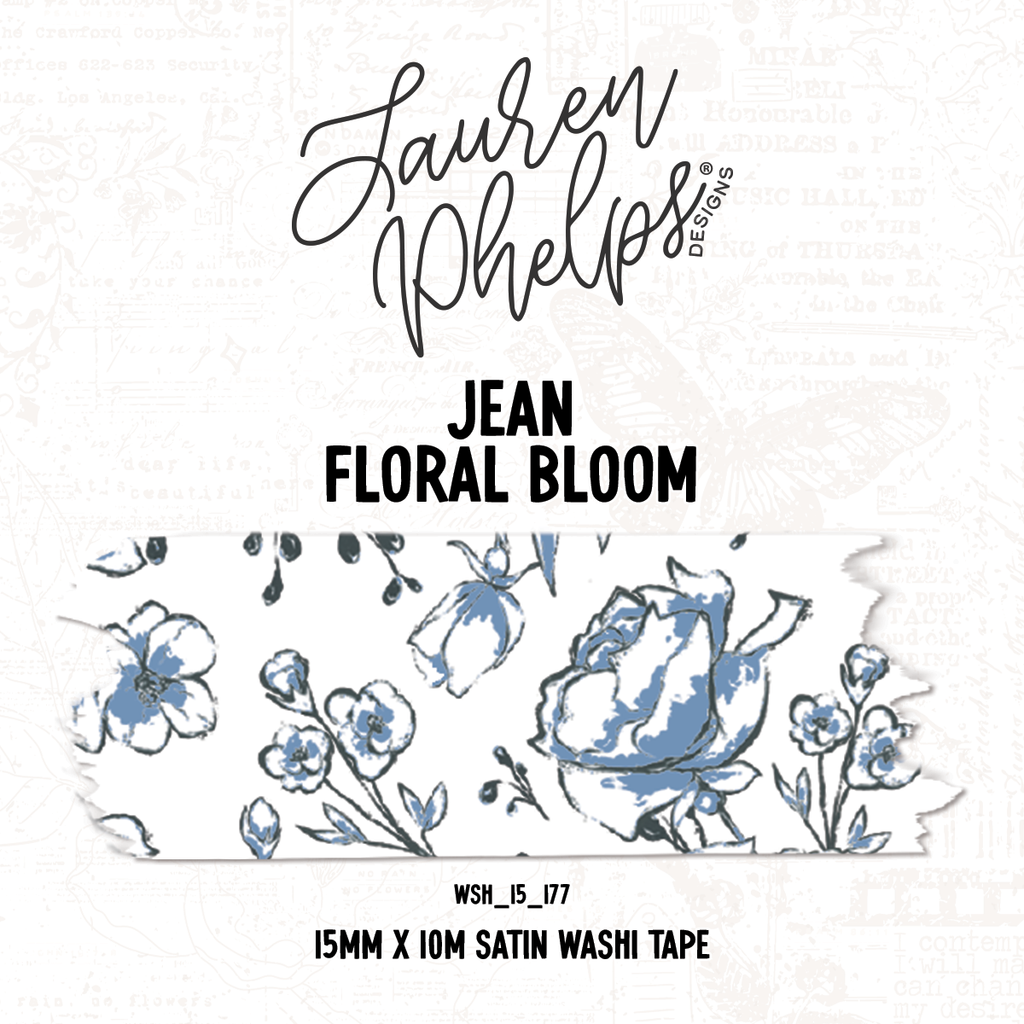 Jean | Floral Bloom 15mm washi